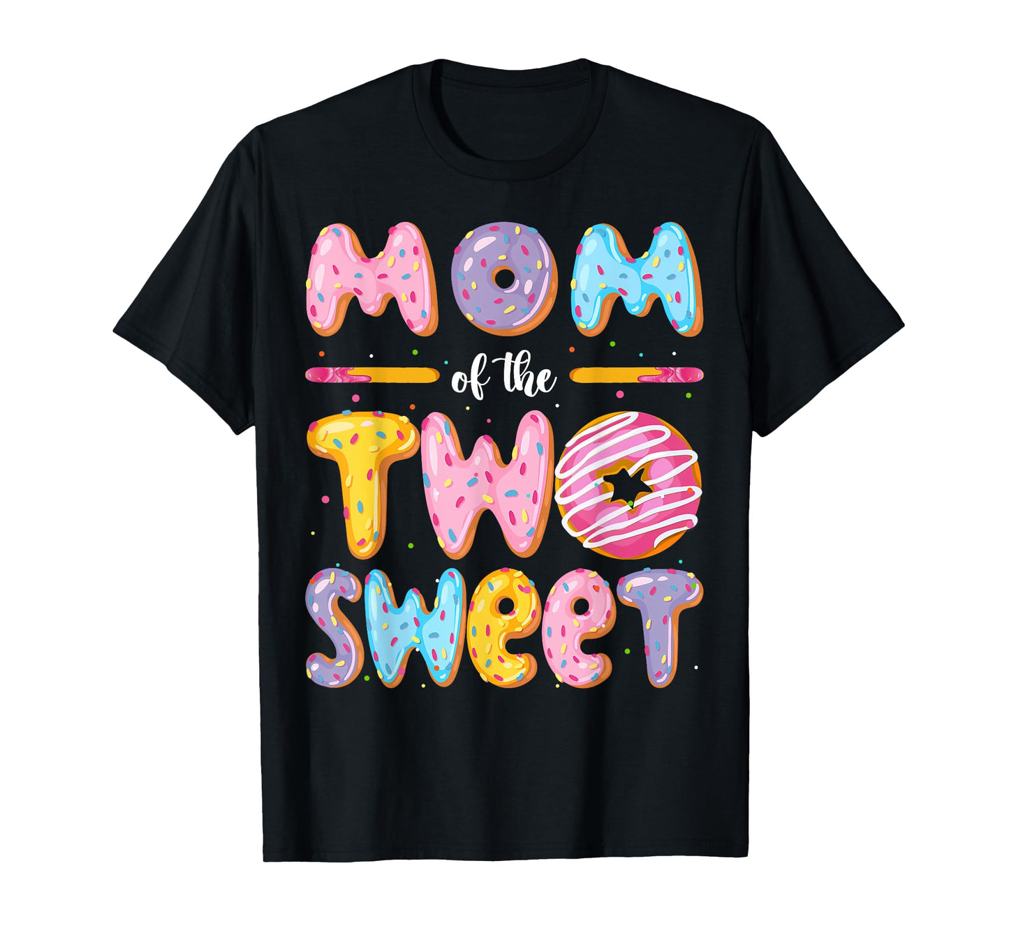 Mom Of The Two Sweet Donut 2Nd Birthday Boy Girl T-Shirt