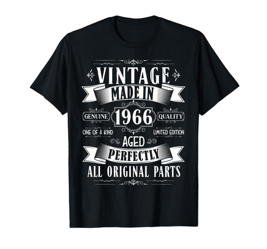 Vintage 59th birthday men Born 1966 59 years old Bday mens T-Shirt