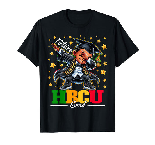 Future HBCU Grad Dabbing Kid Graduation for boys Kids T-Shirt