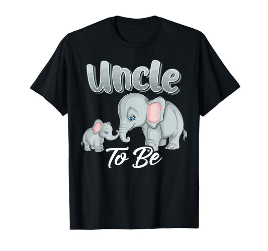 Soon Uncle To Be Elephants For Baby Shower Gender Reveal Men T-Shirt