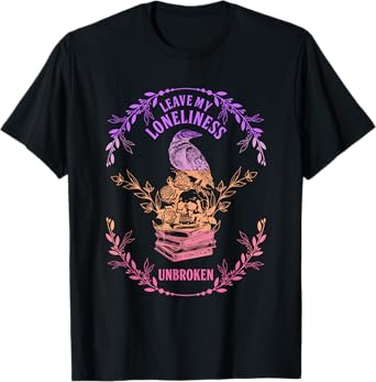 Leave My Loneliness Unbroken Existentialism Philosophy Bird T-Shirt