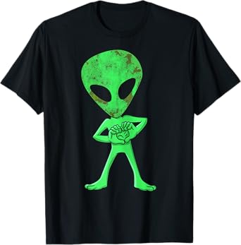 Aliens Funny Dance Challenge Boys Kids Halloween Christmas T-Shirt