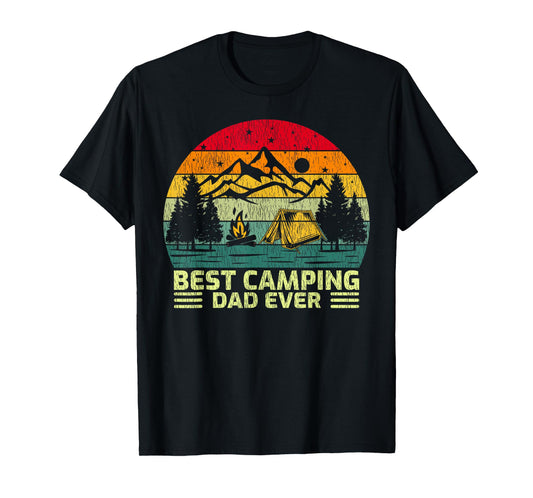 Funny Vintage Best Camping Dad Ever Father's Day T-Shirt