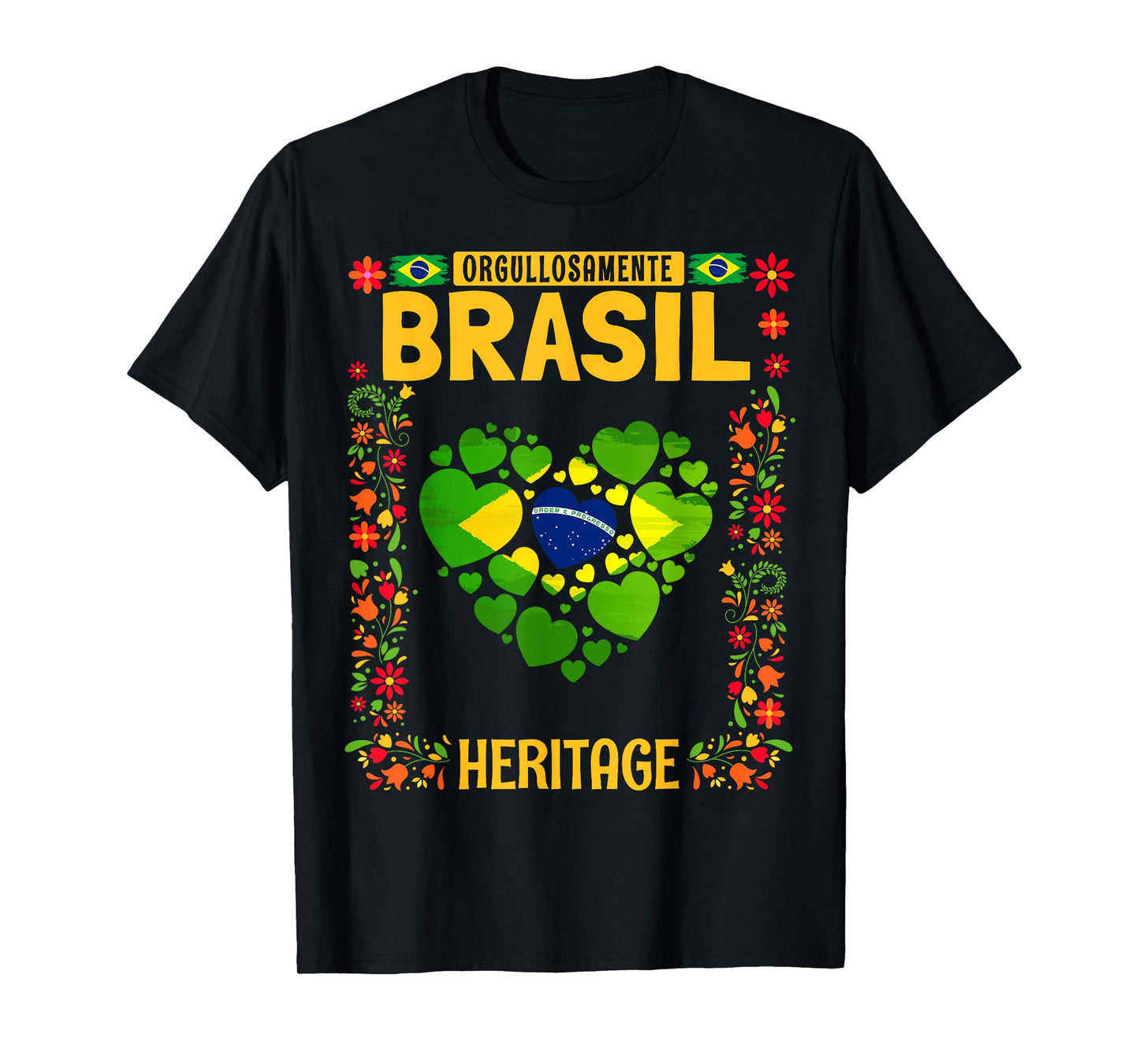 Brasil Flag Outfit Idea For Kids Brazil & Brazilian Flag T-Shirt