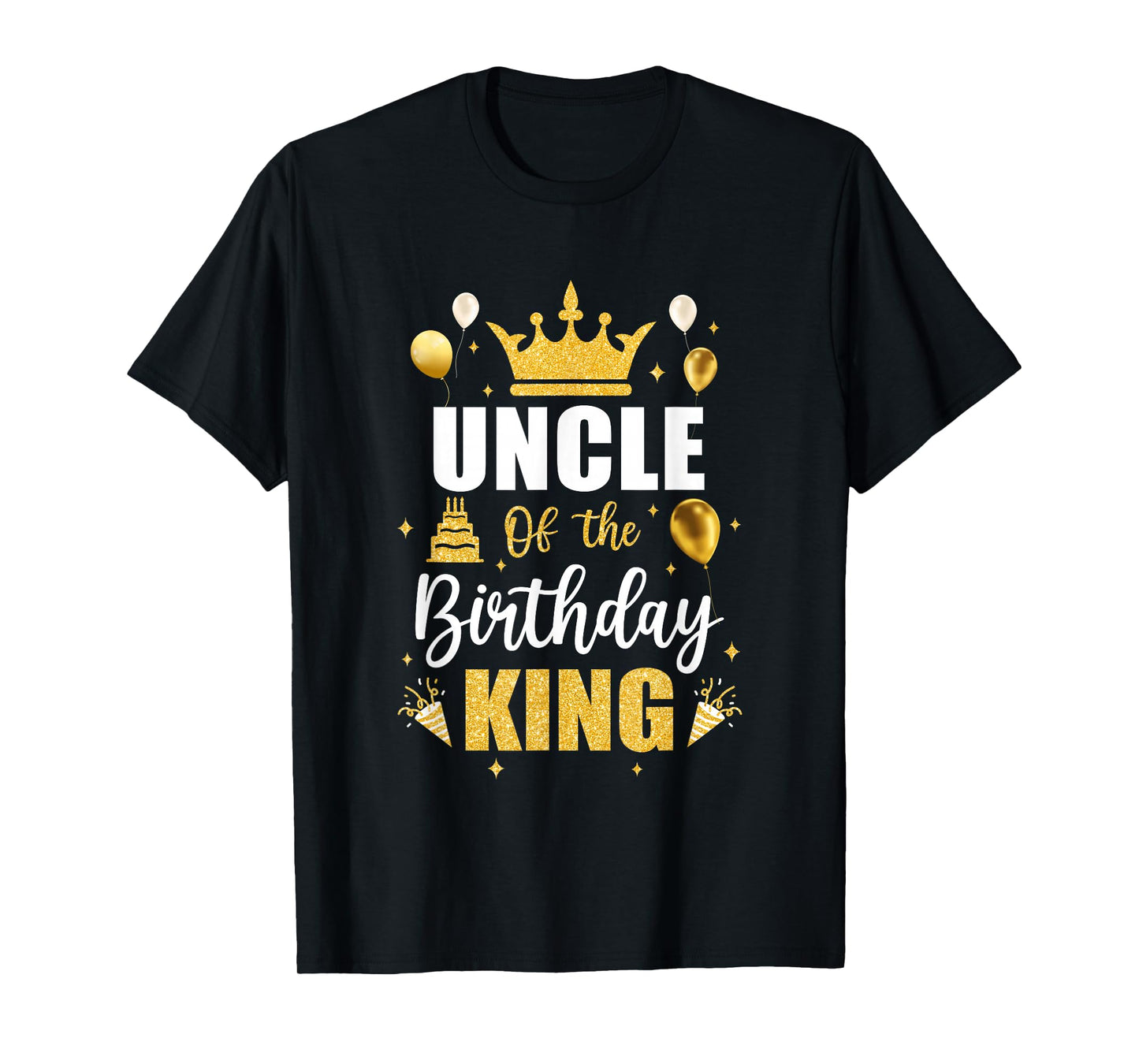 Uncle Of The Birthday King Boys Men Bday Party For Him T-Shirt