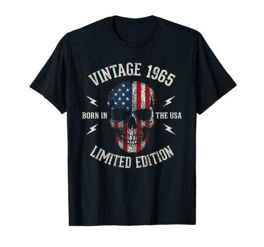 Vintage 1965 Limited Edition 60 Year Old Birthday Grandpa T-Shirt