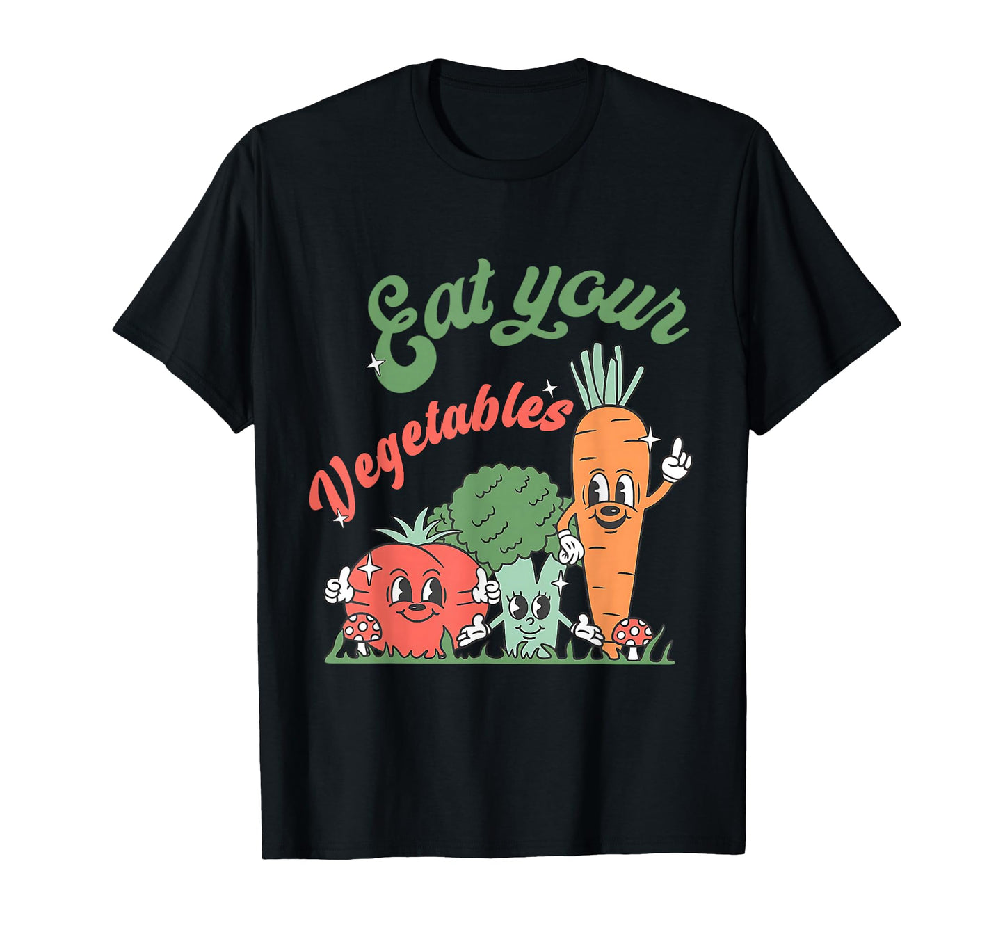 Eat Your Veggies Farmers Retro Market Vegetable Toddler Kids T-Shirt
