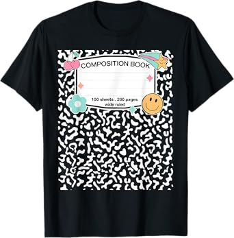 Matching Group Halloween Teacher Composition Book Notebook T-Shirt