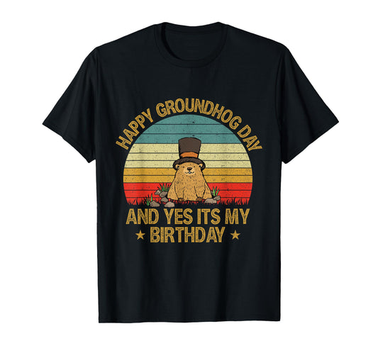 Happy Groundhog Day Lovers Costume Boys Girls Women Men T-Shirt
