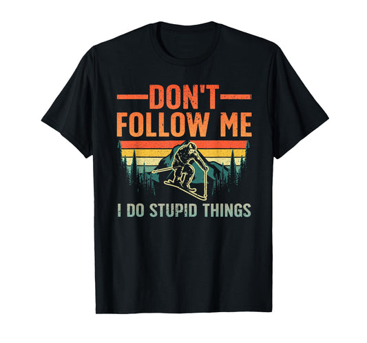 Cool Skiing Design for Men Women Snow Skier Ski Lover Skiing T-Shirt