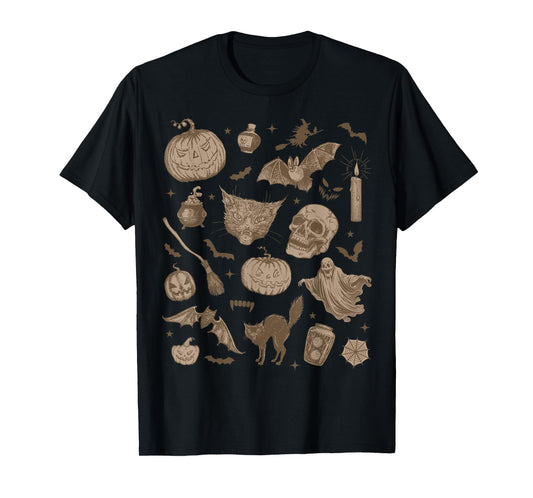 Halloween Vintage 90s Aesthetic Cute Witchy Retro Graphic T-Shirt