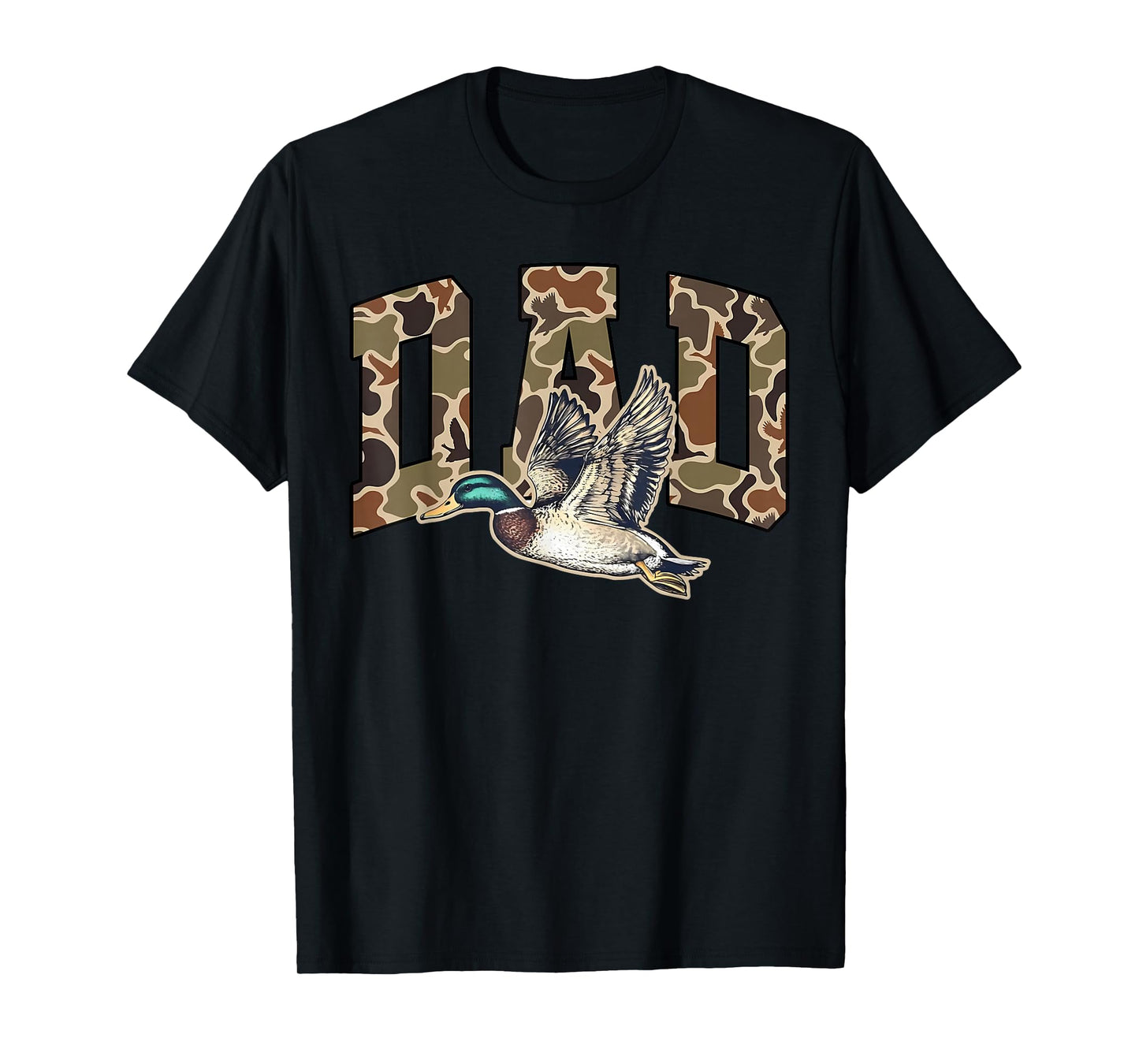 Hunting Dad Duck Camouflage Camo Preppy Camo Dad Camo Mens T-Shirt