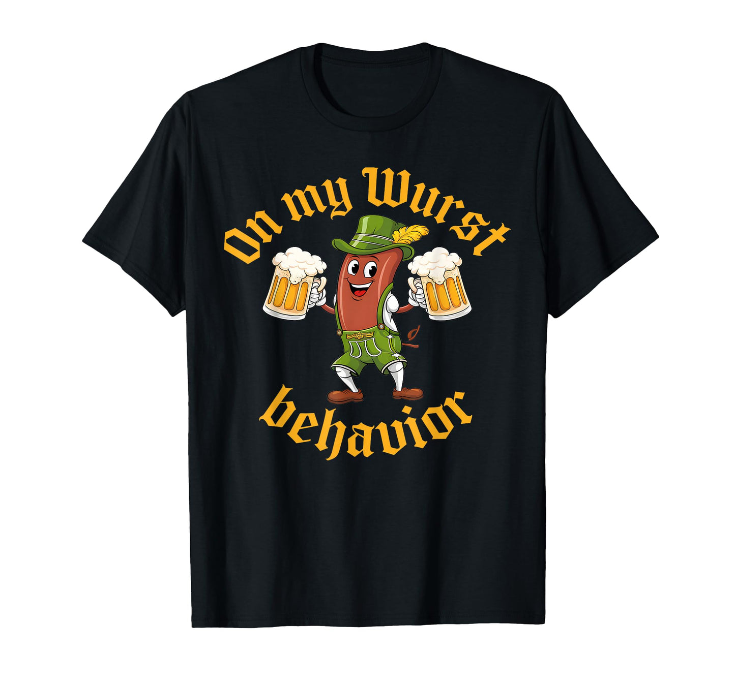 Oktoberfest Sausage Costume Funny German Beer Lover Outfit T-Shirt