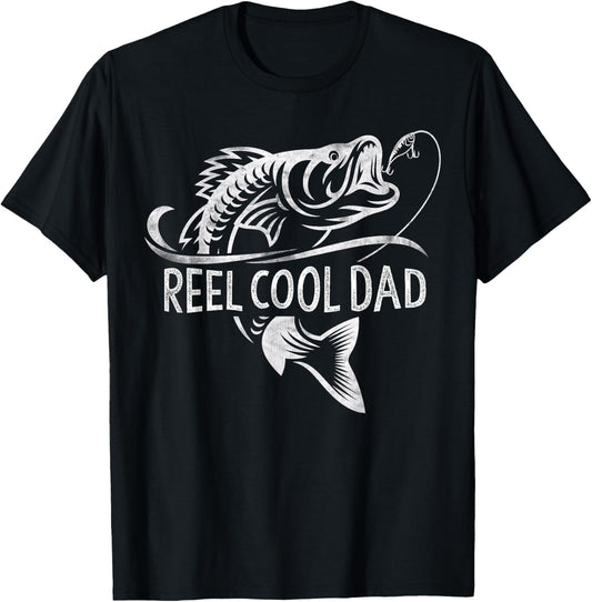Reel Cool Dad Fishing Gifts Dad Father's Day T-Shirt