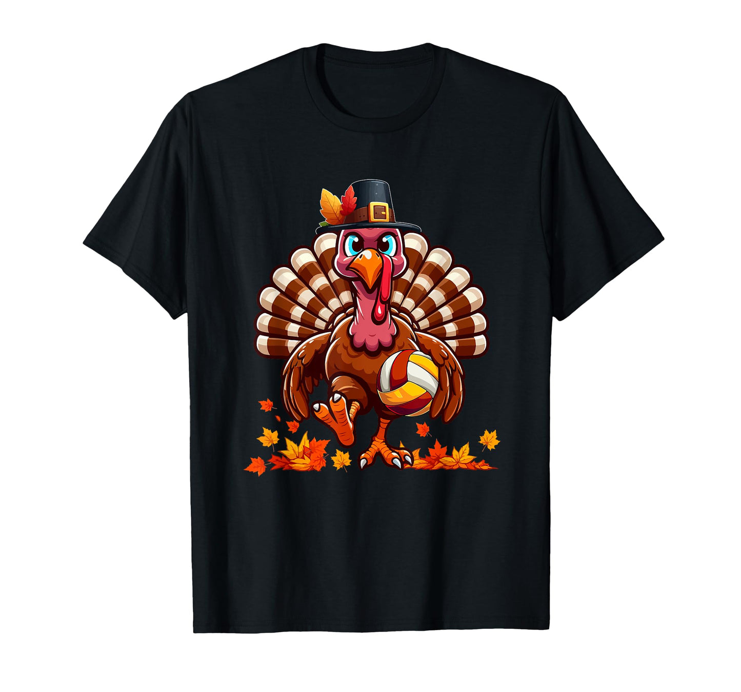 Turkey Thanksgiving Volleyball Equipment Matching Player T-Shirt