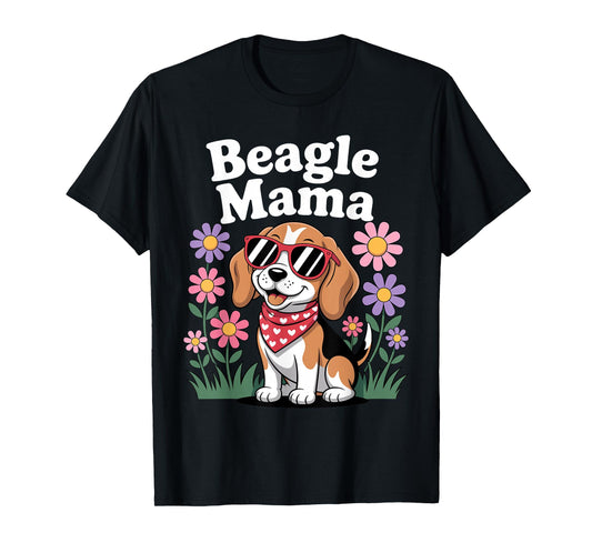 Funny Beagle Art for Women Girls Mom Beagle Dog Lover Beagle T-Shirt