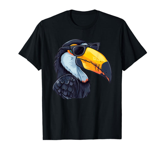 Ätoucan. Toucan Sunglasses Tucan T-Shirt, Small, Black