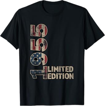 70th Birthday Gift men Vintage born 1955 turning 70 Year Old T-Shirt