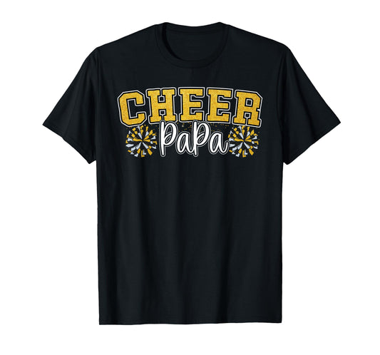 Proud Cheer Papa My Favorite Cheerleader Calls Me Dad Men T-Shirt