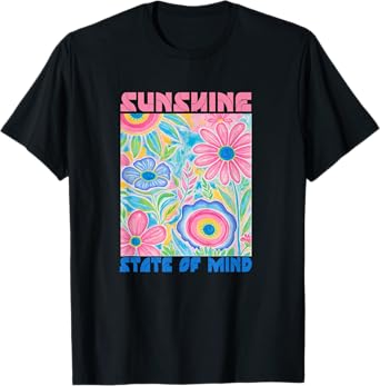 Sunshine State of Mind Short Funny Flower, Summer T-Shirt