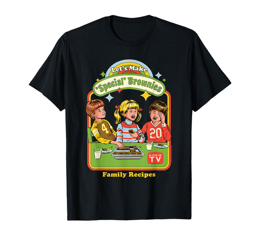 Let's Make Special Brownies Retro Vintage Funny Adult Humor T-Shirt