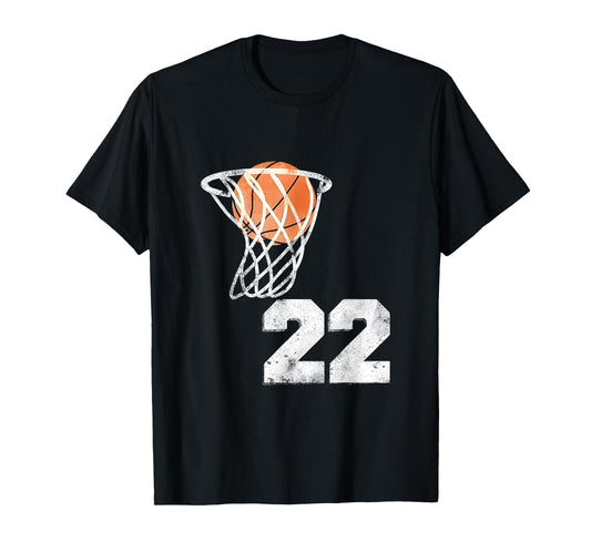 Vintage Basketball Jersey Number 22 T-shirt Player Number T-Shirt