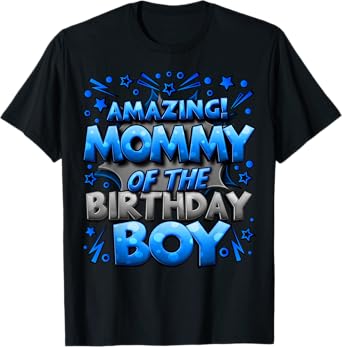 Mommy of the Birthday Boy Matching Family Mommy T-Shirt