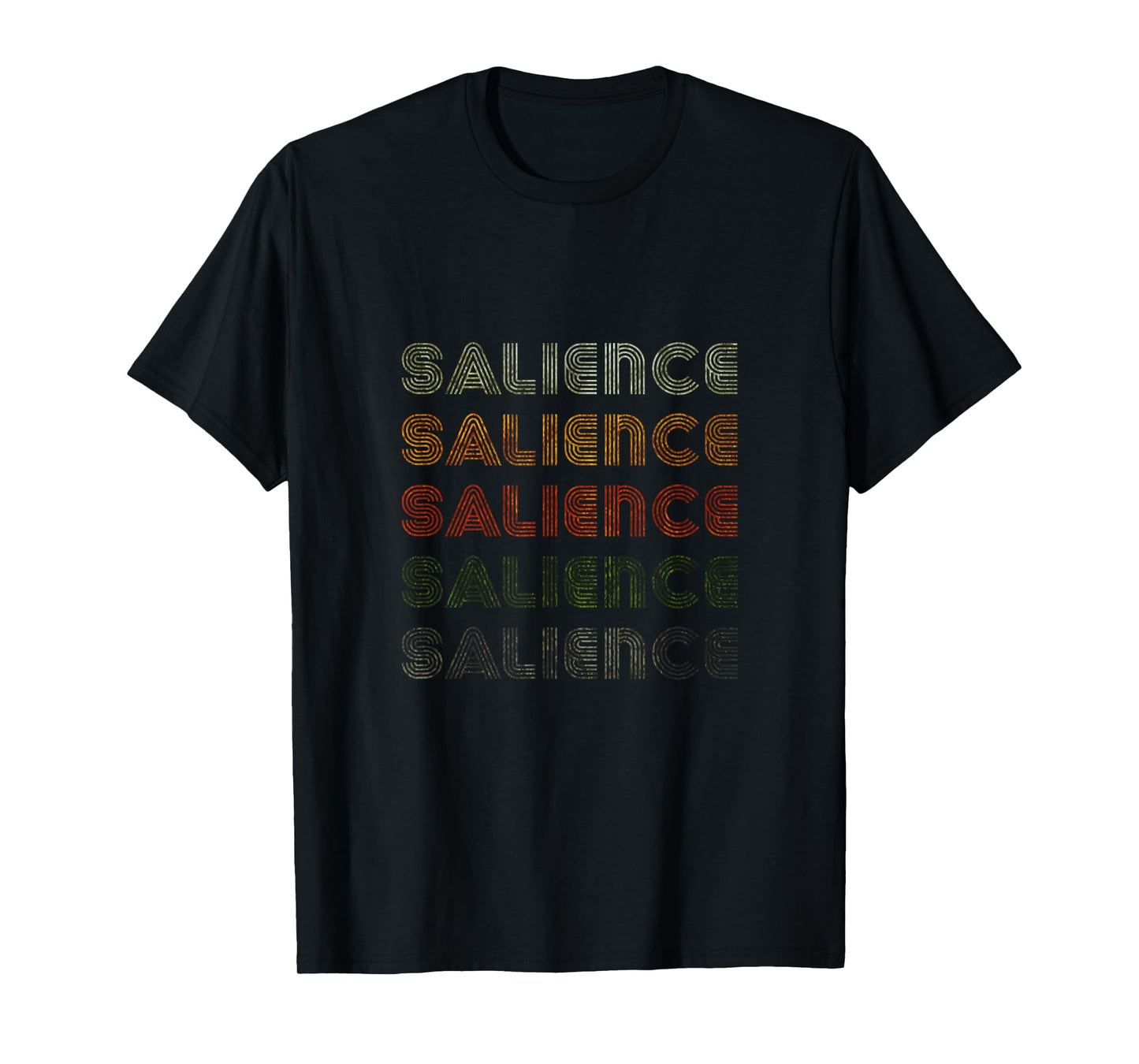 Love Heart Salience Tee Grunge Vintage Style Black Salience T-Shirt