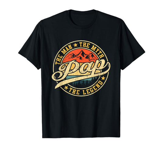 Pap The Man The Myth The Legend Shirt Funny Father's Day T-Shirt