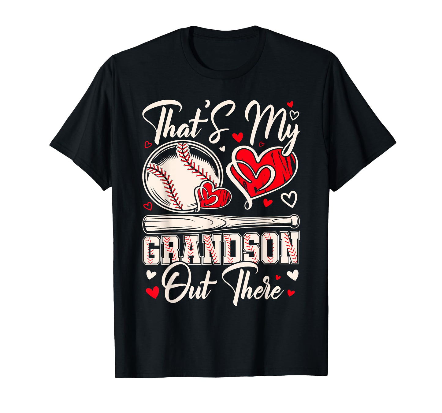 That's My Grandson Out There Baseball Grandma Mothers Day T-Shirt