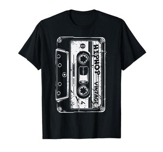 Cassette Tape Hip Hop Vintage Retro 80s 90s Men Women Kids T-Shirt