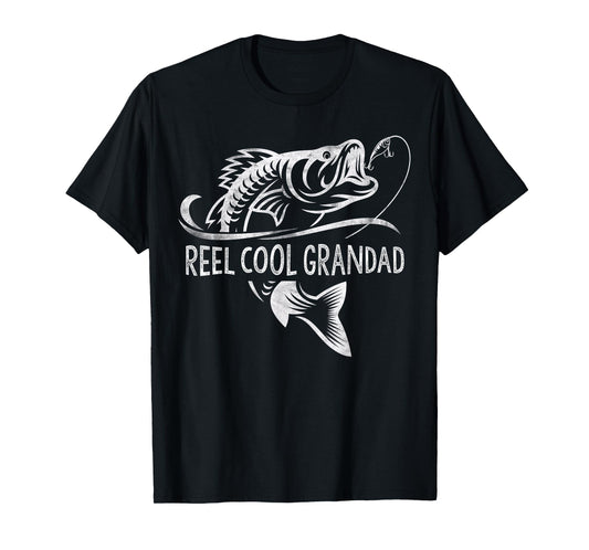 Reel Cool Grandad Fishing Gifts Grandad Father's Day T-Shirt