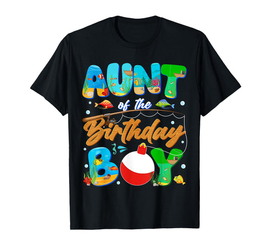 Aunt Of The Birthday Boy Ofishally One Family Matching Party T-Shirt