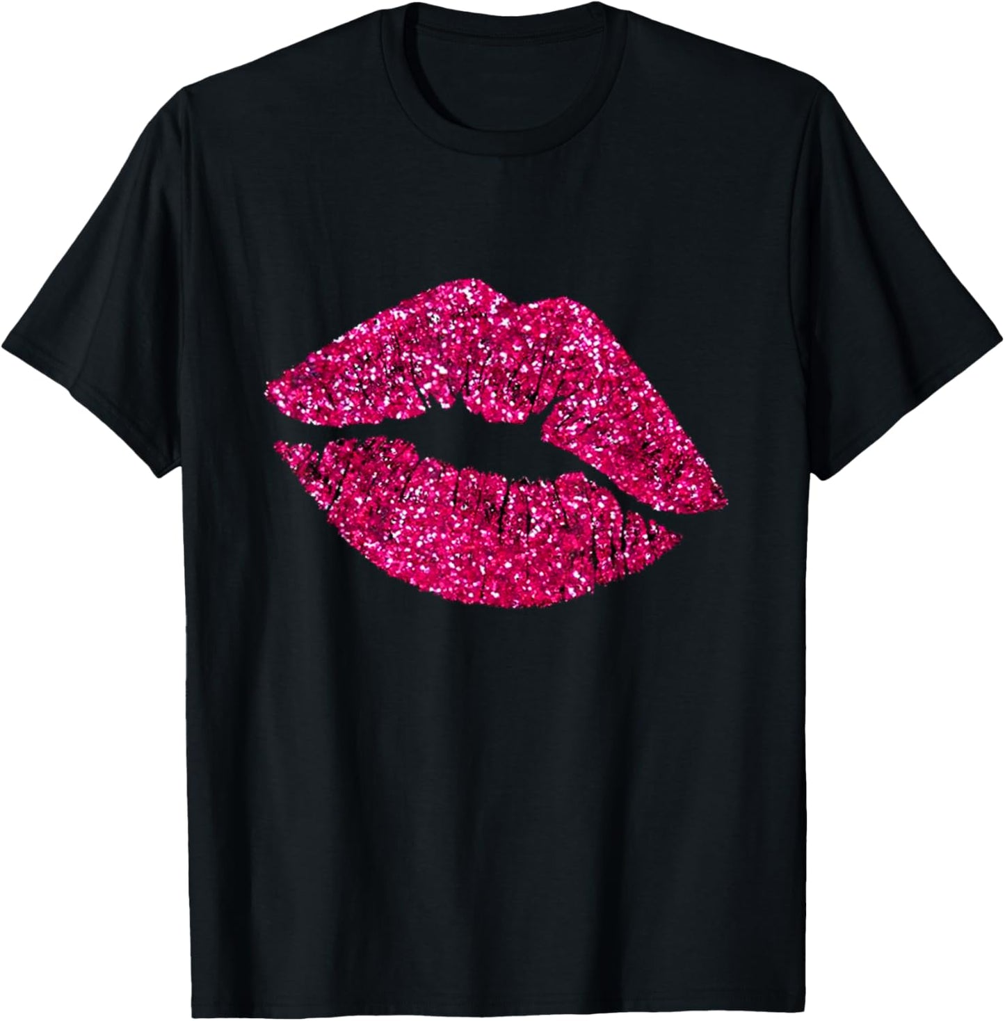 Gifts Vintage Sexy Pink Lipstick Beauty Kiss Lips T-Shirt
