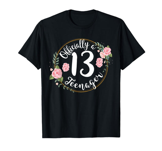 13th birthday official teenager teen girls 13 years old T-Shirt
