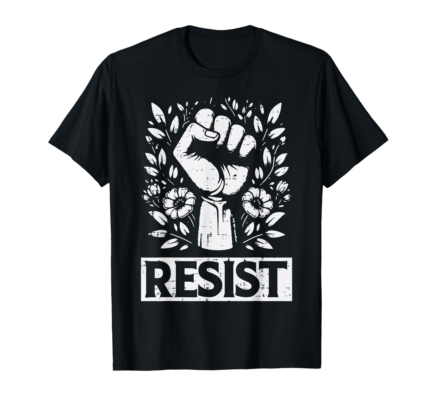 Resist Solidarity Fist Flower Protest Equality Women Men Kid T-Shirt