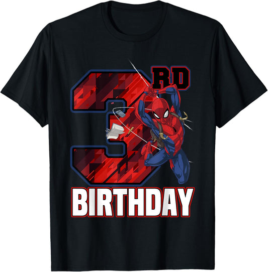 Marvel Spider-Man Web Swing 3rd Birthday T-Shirt