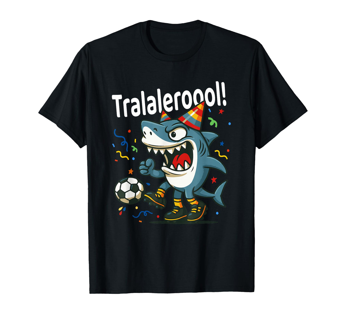 Tralalero Tralala Italian Brainrot Boys Soccer Birthday Meme T-Shirt