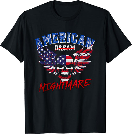 Nightmares Funny Outfits Vintage American Flag Dream Apparel T-Shirt