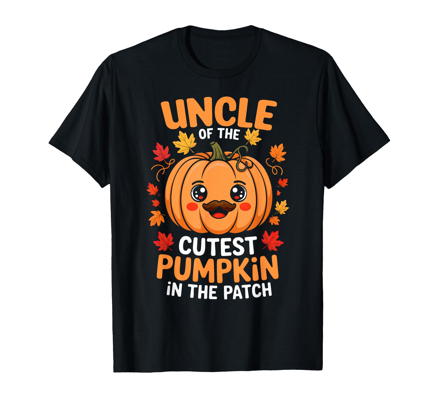 Uncle Of The Cutest Pumpkin In The Patch Halloween Mens T-Shirt
