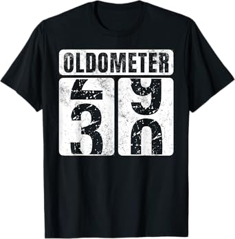 Oldometer 30 Shirt Vintage Funny 30th Birthday Gift Idea T-Shirt