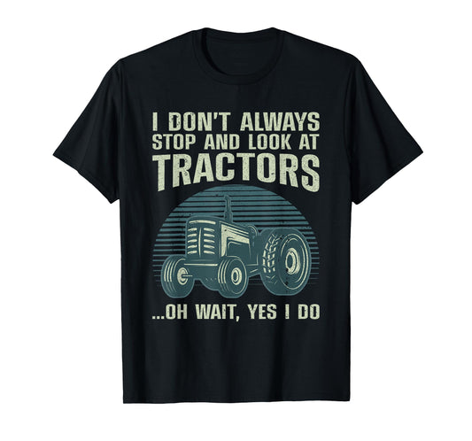 Cool Tractor Art For Men Women Kids Farmer Farmtruck Farming T-Shirt