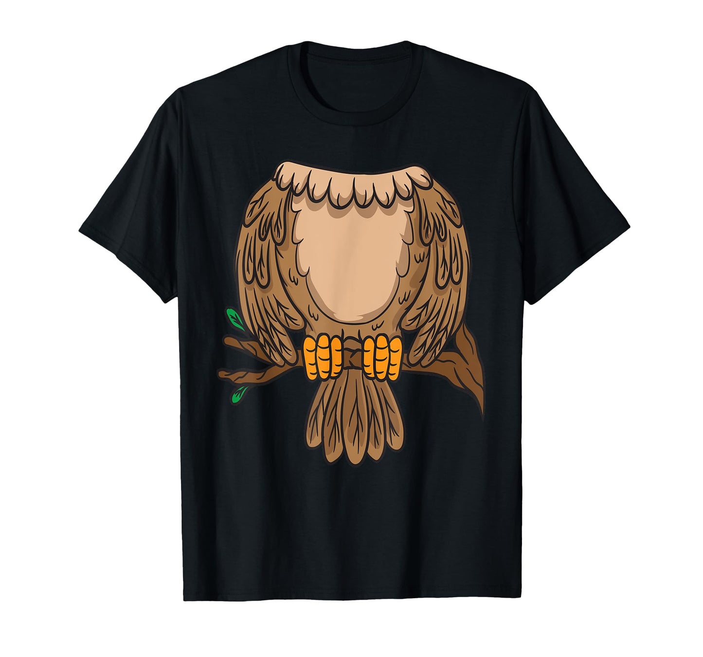 Funny Headless Owl Halloween Night Bird Costume Easy Outfit T-Shirt