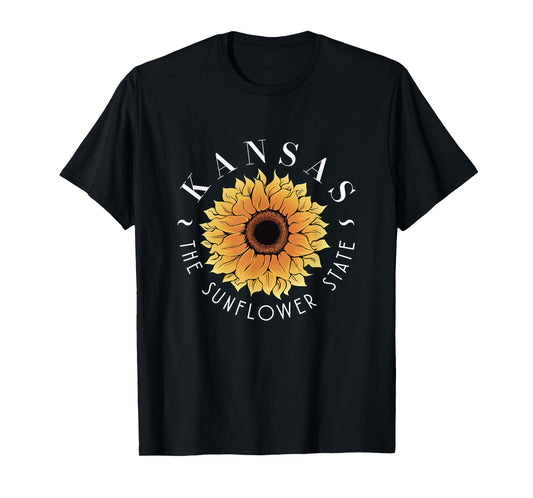 Kansas The Sunflower State | America USA | Kansasian T-Shirt