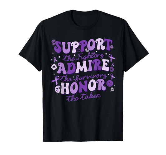 Support Fighters Honouring Taken Overdose Awareness Groovy T-Shirt