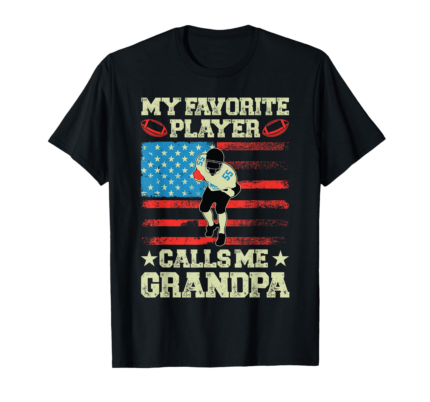 Football Grandpa T-Shirt