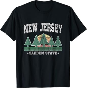 New Jersey Retro Vintage T-Shirt Gift for Men, Women & Kids
