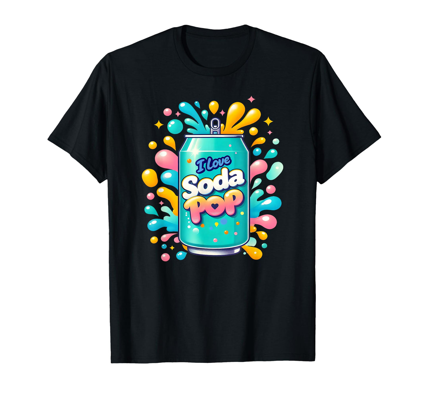 I Love Soda Pop Kids Matching Summer Refresh Beverage Anime T-Shirt
