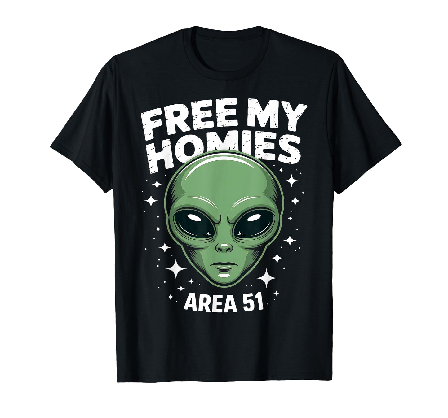 Free My Homies Area 51 Funny Alien UFO Boys Kids Men Women T-Shirt