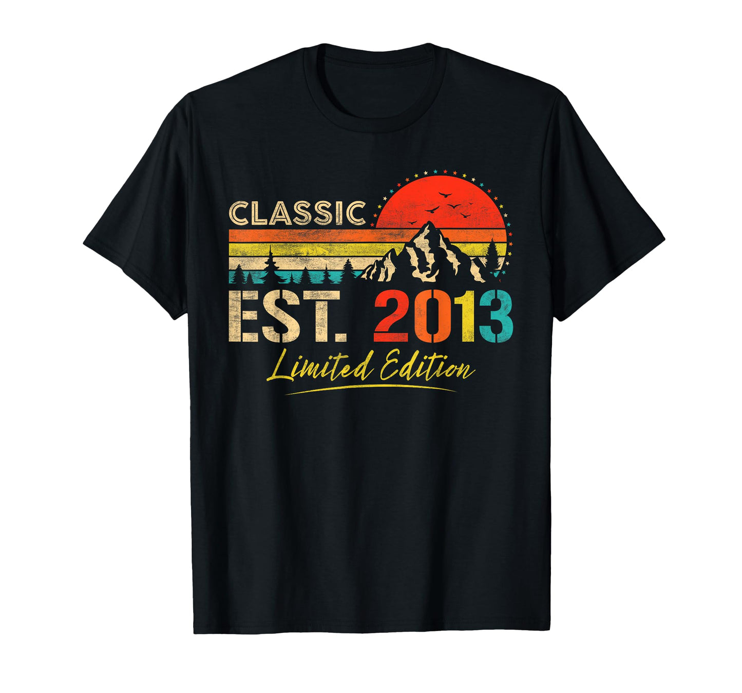 Classic Est. 2013 Limited Edition Vintage Year 2013 Birthday T-Shirt